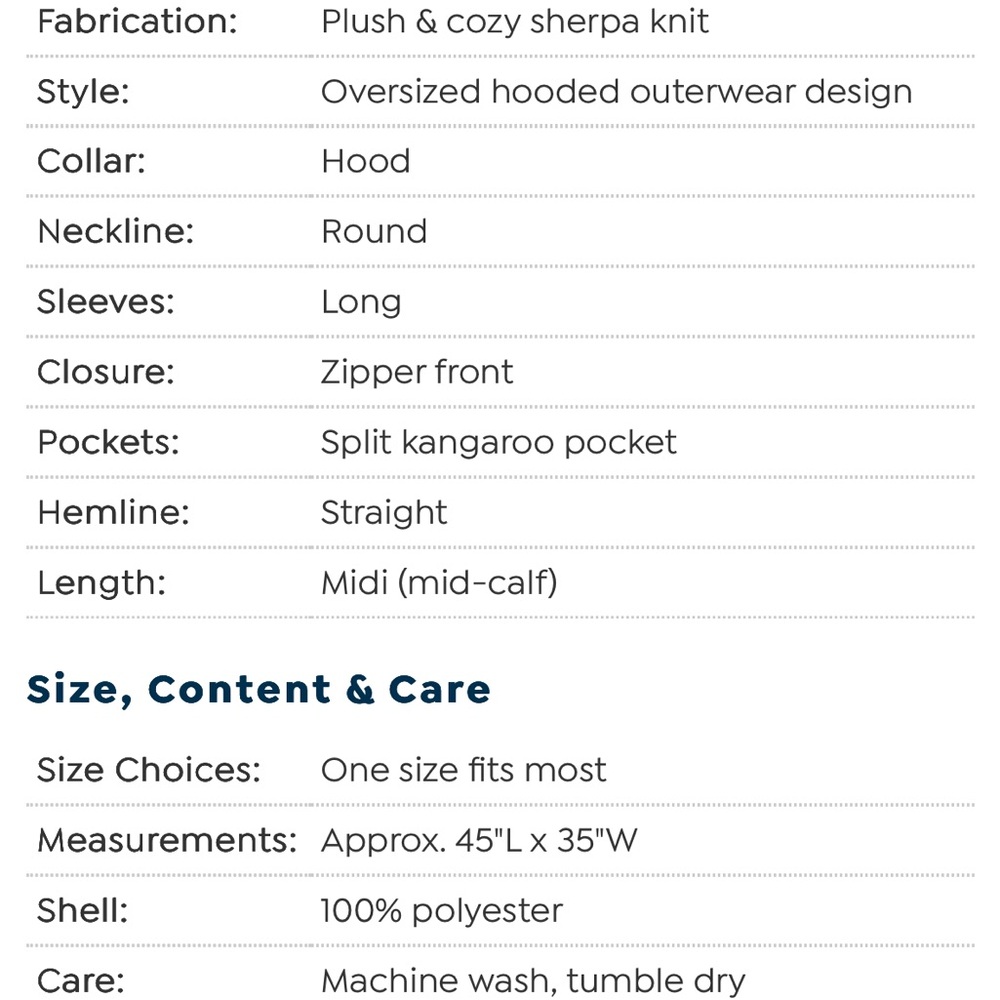 Oversized Hoodie Blanket/ Snuggie HSN - Picture 6 of 6